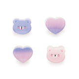 Conj. 4 Clipes de Cabelo - Clip Me Up! - Teddy Bear - Legami