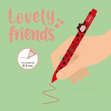Caneta com 2 Cores Click&Clack - Ladybug - Legami