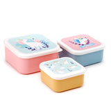 Conj. de 3 Caixas de Lanche - Magic Unicorn
