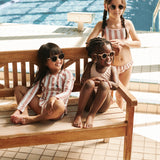 Biquíni Belle Stripe - Coral Blush - Liewood