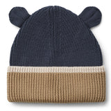 Gorro Gina de algodón orgánico - Medianoche/Avena - Liewood