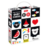 Cartas de Alto Contraste para Bebés - +0m, +3m - Banana Panda