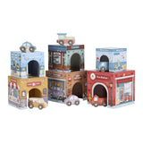 Cubos Empilháveis com Carros - Little Dutch