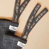 Collant sem Pés com Suspensórios - Dark Grey Patterned - Silly Silas