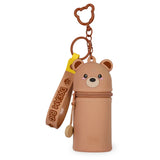 Porta-Moedas com Porta-Chaves Mini Kawaii - Teddy Bear - Legami