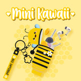 Porta-Moedas com Porta-Chaves Mini Kawaii - Bee - Legami