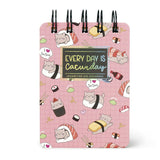 Bloco de Notas Pautado com Espiral Mini - Sushi Cat - Legami