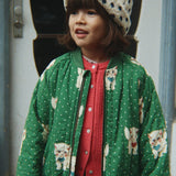 Casaco Bomber Juno - Dot Miao Verde - Konges Slojd