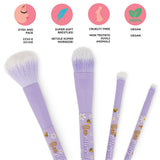 Set de 4 Pincéis de Maquilhagem - Oh My Glow! - Bee - Legami