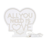 Sinalização Luminosa LED Efeito Néon - It's a Sign - All You Need is Love - Legami