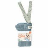 Collant sem Pés com Suspensórios - Misty Blue Patterned - Silly Silas