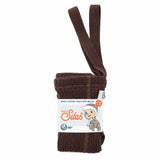 Collant com Pés e Suspensórios Wooly - Espresso Brown - Silly Silas