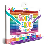 Conj. 12 Marcadores Mágicos com Glitter - Switch-Eroo - Ooly
