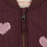 Casaco Bomber Juno Sequin - Decadent Chocolate - Konges Slojd