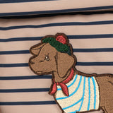 Mochila Pequena Impermeável  Nohr - Stripe La Mer - Konges Slojd