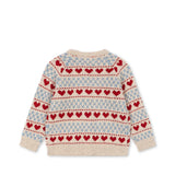 Cardigan com Mistura de Lã Belou - Heart - Konges Slojd