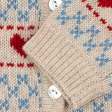 Cardigan com Mistura de Lã Belou - Heart - Konges Slojd