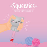 Lápis com Anti-stress Squeezies - Kitty - Legami