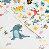 Poster com Autocolantes - Creative Dinosaurs +3A - Poppik