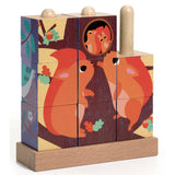 Puzzle Up Bosque - Puzzle con bloques de madera - Djeco