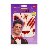 (Pré-venda) - Tatuagens Temporais - Creepy Tattoos - Scar - Halloween- Legami