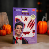 (Pré-venda) - Tatuagens Temporais - Creepy Tattoos - Scar - Halloween- Legami