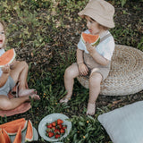 Trikot-Shorts mit Hosenträgern – Erdnussmischung