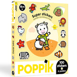 Caixa de Stickers - Animais +18m - Poppik