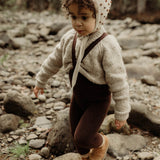 Collant sem Pés e Suspensórios - Coleção Warmy - Chocolate Brown