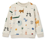 Sweat Algodão Orgânico Thora - Around the World - Liewood