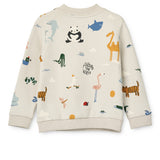 Sweat Algodão Orgânico Thora - Around the World - Liewood
