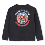 T-Shirt Manga Comprida "The World is my Playground" - Billieblush