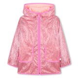 Impermeável com Lantejoulas Rosa - Billieblush