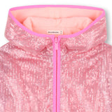 Impermeável com Lantejoulas Rosa - Billieblush
