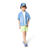 Camisa de Ganga Manga Curta - Billieblush