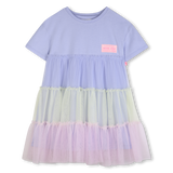 Vestido Algodão e Tule - Billieblush
