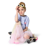 Vestido Algodão e Tule - Billieblush