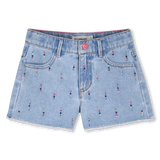 Calção de Ganga com Brilhantes - Billieblush