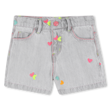 Calção de Ganga Corações - Billieblush