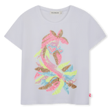 T-Shirt Manga Curta Lantejoulas - Billieblush