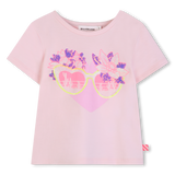 T-Shirt Manga Curta Óculos - Billieblush