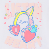 T-Shirt Manga Curta "Listen to your Heart" - Billieblush