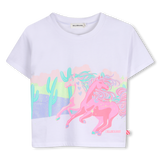 T-Shirt Manga Curta Unicórnios - Billieblush