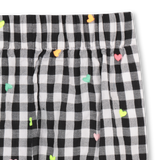 Conj. T-shirt e Calções Gingham Corações - Billieblush