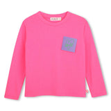 T-Shirt Manga Comprida - Love - Storm Pink - Billieblush