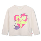 T-Shirt Manga Comprida - Play Again? - Rice - Billieblush