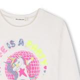T-Shirt Manga Comprida - Life is a Party - Rice - Billieblush