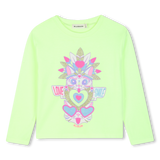 T-Shirt Manga Comprida - Love, Smile - Green Lemon - Billieblush