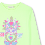 T-Shirt Manga Comprida - Love, Smile - Green Lemon - Billieblush