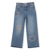 Calças de Denim com Aplicações - Double Stone - Billieblush